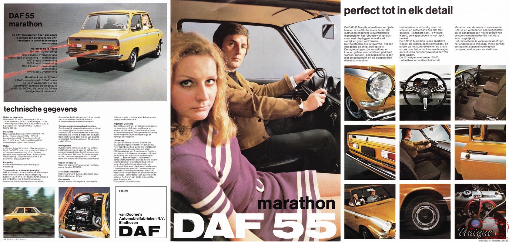 1971 DAF 55 Marathon Brochure Page 2